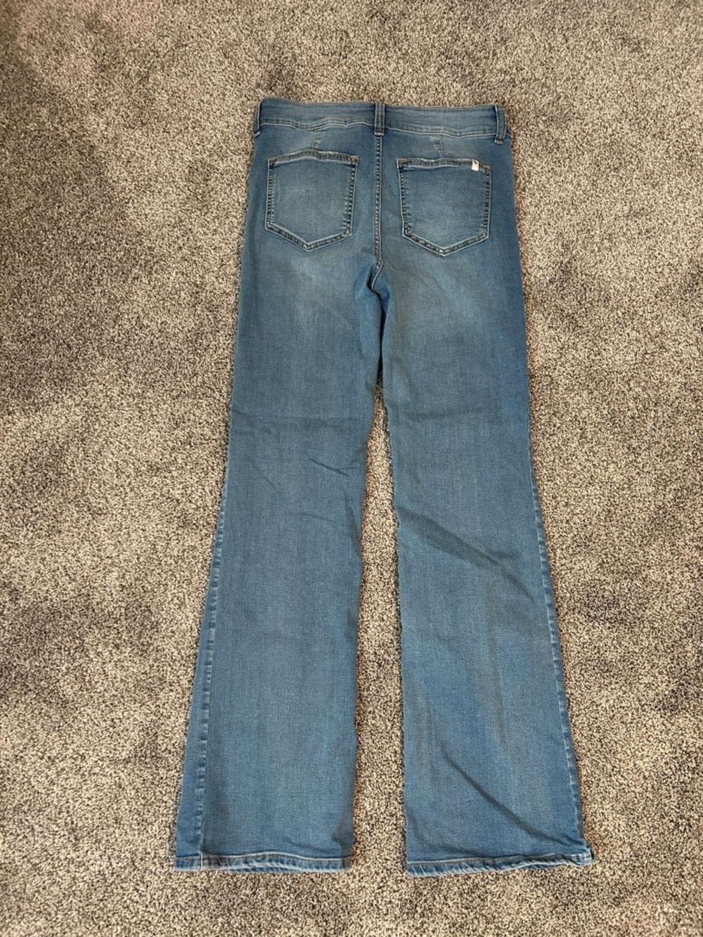 Sneak Peek Medium Blue Flared Jeans - Picture 3 of 3